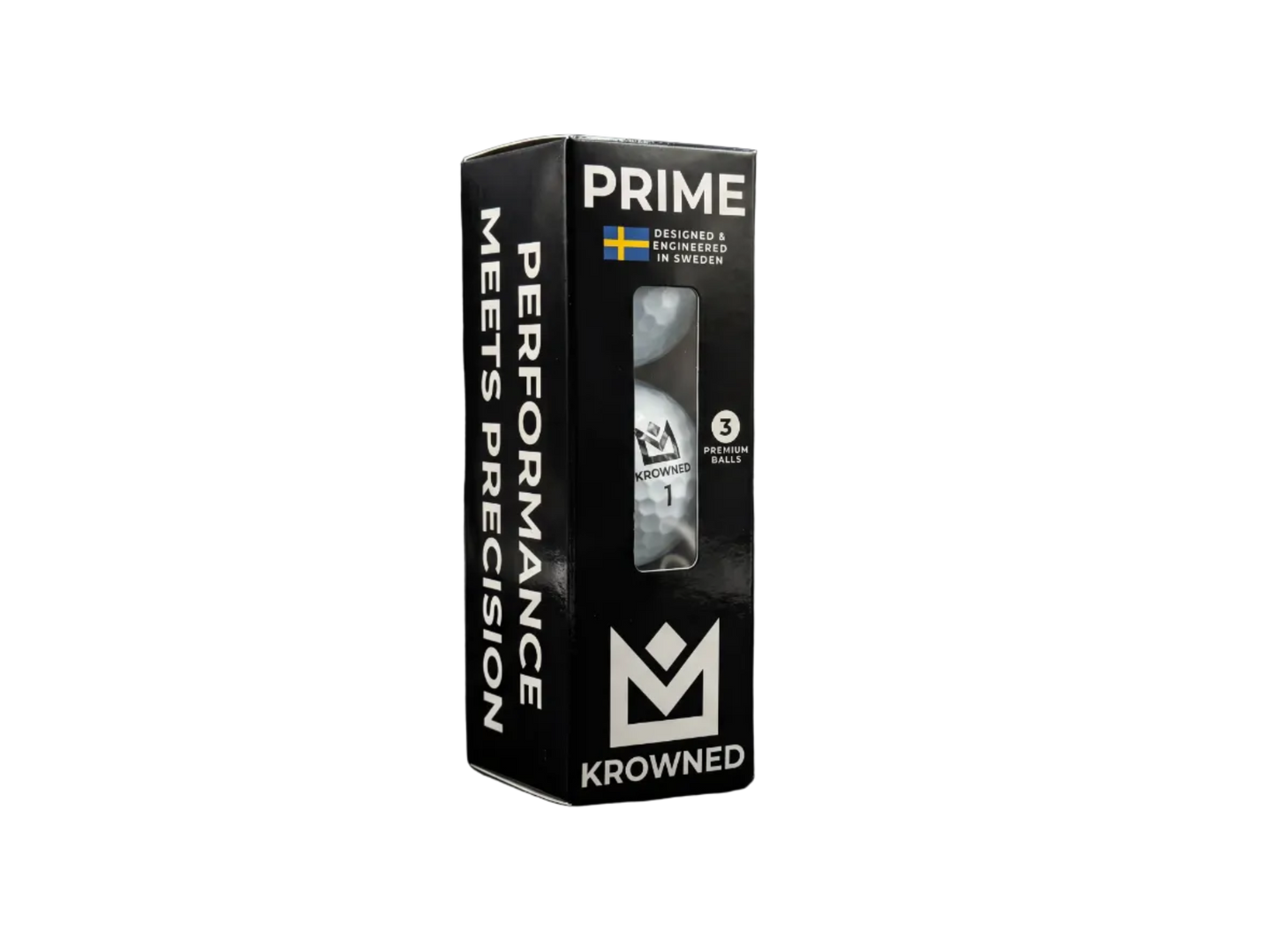 Krowned Prime Golfboll 3-pack